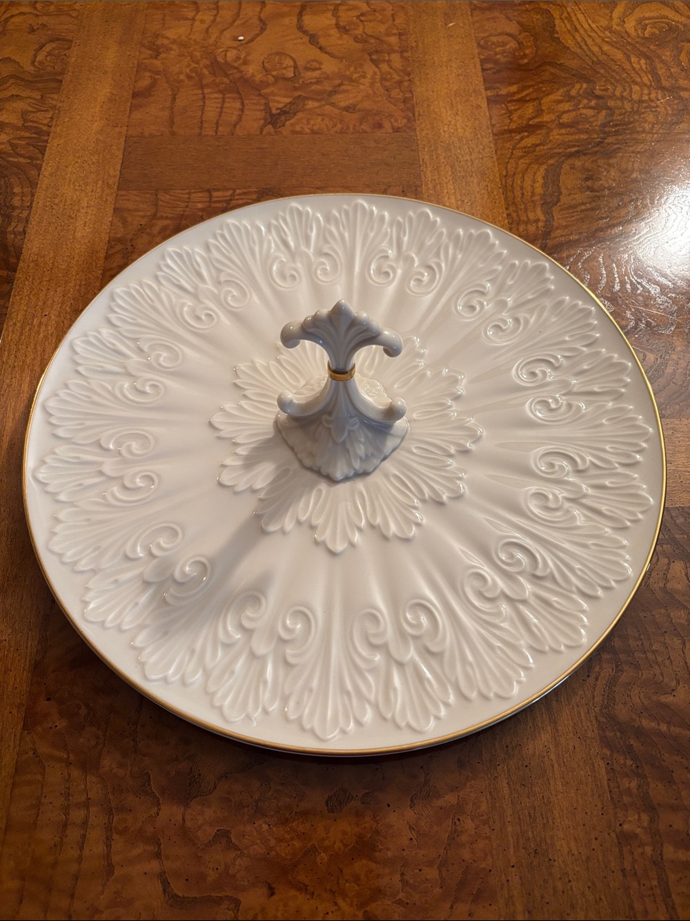 Lenox Beautiful Serving Platter with Gold Trim